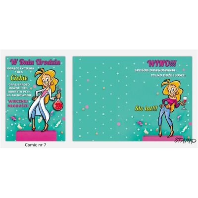 Stamp, Carte de vœux + papier à lettres, Carte B6 BD + Enveloppe Modèle n° 07 Anniversaire - Publicité Stamp, Carte de vœux + papier à lettres, Carte B6 BD + Enveloppe Modèle n° 07 Anniversaire - Publicité