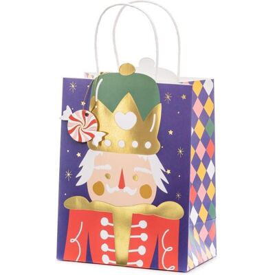 Partydeco, Emballage cadeau, Gift bag Nutcracker, mix, 18x25x10.5cm (1 pkt / 1 pc.) (1x) - Publicité Partydeco, Emballage cadeau, Gift bag Nutcracker, mix, 18x25x10.5cm (1 pkt / 1 pc.) (1x) - Publicité