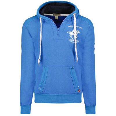 Geographical Norway Sweat Folton EO 100 M WW4783H/GNO-Bleu royal, Carte géographique - Publicité Geographical Norway Sweat Folton EO 100 M WW4783H/GNO-Bleu royal, Carte géographique - Publicité