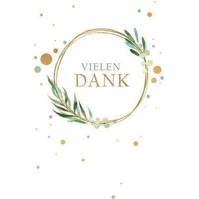 Magni, Carte de vœux + papier à lettres, Kurt Eulzer Dankeskarte Vielen Dank Blätter (6 pcs) - Publicité Magni, Carte de vœux + papier à lettres, Kurt Eulzer Dankeskarte Vielen Dank Blätter (6 pcs) - Publicité