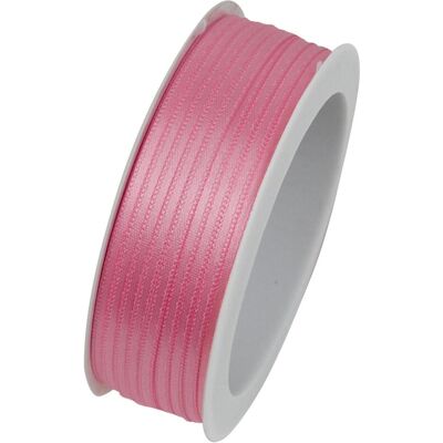 Goldina - Doppelsatinband 3mmx50m - rose - Gift wrap ribbon - Publicité Goldina - Doppelsatinband 3mmx50m - rose - Gift wrap ribbon - Publicité