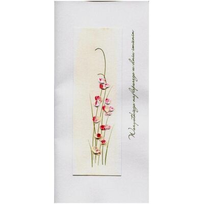 MAK, Carte de vœux + papier à lettres, Namenstagskarte I 01 - Rote Blumen - Publicité MAK, Carte de vœux + papier à lettres, Namenstagskarte I 01 - Rote Blumen - Publicité