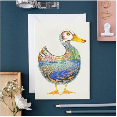 Tassotti, Carte de vœux + papier à lettres, A145 Carte B6 + enveloppe Duck - Publicité Tassotti, Carte de vœux + papier à lettres, A145 Carte B6 + enveloppe Duck - Publicité