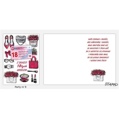 Stamp, Carte de vœux + papier à lettres, Carte de fête avec stickers B6 + enveloppe anniversaire 18 wz09 - Publicité Stamp, Carte de vœux + papier à lettres, Carte de fête avec stickers B6 + enveloppe anniversaire 18 wz09 - Publicité