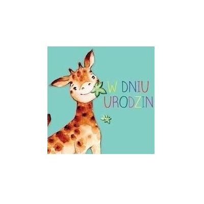 Teka, Carte de vœux + papier à lettres, Quadratische Karte CL4211 PO Geburtstagsgiraffe - Publicité Teka, Carte de vœux + papier à lettres, Quadratische Karte CL4211 PO Geburtstagsgiraffe - Publicité