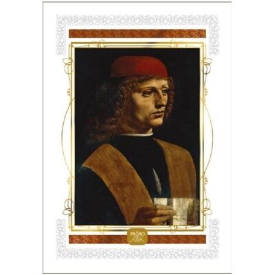 da Vinci, Carte de vœux + papier à lettres, Karte 16x23cm + Umschlag Leonardo - Publicité da Vinci, Carte de vœux + papier à lettres, Karte 16x23cm + Umschlag Leonardo - Publicité
