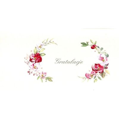 MAK, Carte de vœux + papier à lettres, Glückwunschkarte DL G04 - Blumen - Publicité MAK, Carte de vœux + papier à lettres, Glückwunschkarte DL G04 - Blumen - Publicité
