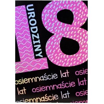 Trend, Carte de vœux + papier à lettres, Geburtstagsgrusskarte 18 TS17 - Publicité Trend, Carte de vœux + papier à lettres, Geburtstagsgrusskarte 18 TS17 - Publicité