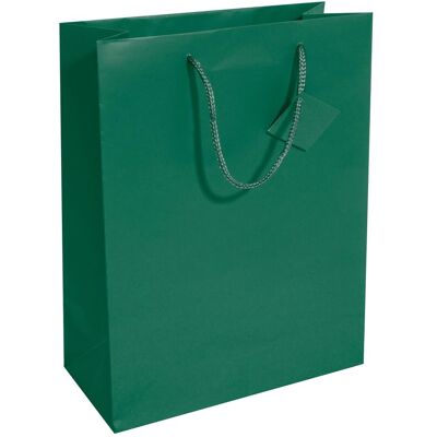 Sigel, Emballage cadeau, Sac cadeau, avec vernis mat, taille : L, vert opale en papier, 157 g/m², avec étiquette cadeau & - Publicité Sigel, Emballage cadeau, Sac cadeau, avec vernis mat, taille : L, vert opale en papier, 157 g/m², avec étiquette cadeau & - Publicité