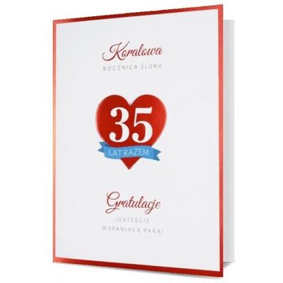 Nuance, Carte de vœux + papier à lettres, Karte B6 Hochzeitstag Koralle HM200-2530 - Publicité Nuance, Carte de vœux + papier à lettres, Karte B6 Hochzeitstag Koralle HM200-2530 - Publicité