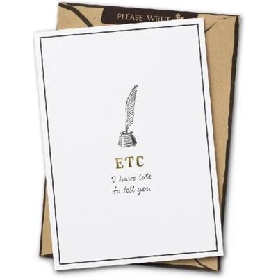 Teka, Carte de vœux + papier à lettres, Bitte schreiben - Karte mit Umschlag usw. Publicité Teka, Carte de vœux + papier à lettres, Bitte schreiben - Karte mit Umschlag usw. Publicité