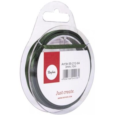 Rayher, Emballage cadeau, Satinband, antikgrün, 10 m (1x) - Publicité Rayher, Emballage cadeau, Satinband, antikgrün, 10 m (1x) - Publicité