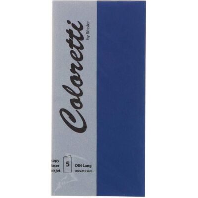 Rössler, Carte de vœux + papier à lettres, Coloretti Cartes DIN long Jeans en paquet de 5 à personnaliser (5 pcs) - Publicité Rössler, Carte de vœux + papier à lettres, Coloretti Cartes DIN long Jeans en paquet de 5 à personnaliser (5 pcs) - Publicité