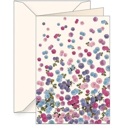 Teka, Carte de vœux + papier à lettres, B6-Karte + Umschlag 5790 Blütenblätter - Publicité Teka, Carte de vœux + papier à lettres, B6-Karte + Umschlag 5790 Blütenblätter - Publicité
