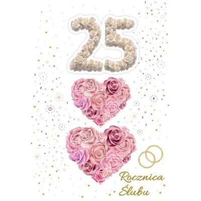 Trend, Carte de vœux + papier à lettres, Carte de voeux d'anniversaire de mariage TG09 - Publicité Trend, Carte de vœux + papier à lettres, Carte de voeux d'anniversaire de mariage TG09 - Publicité