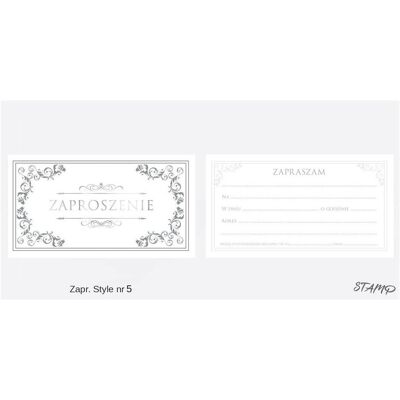 Stamp, Carte de vœux + papier à lettres, Invitations Style n° 05 (paquet de 10) (10 pcs) - Publicité Stamp, Carte de vœux + papier à lettres, Invitations Style n° 05 (paquet de 10) (10 pcs) - Publicité