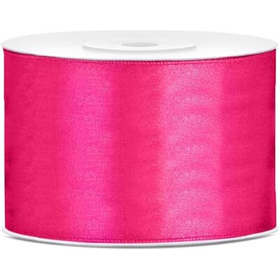 Partydeco, Emballage cadeau, Ruban de satin 50mm framboise (25m) (1x) - Publicité Partydeco, Emballage cadeau, Ruban de satin 50mm framboise (25m) (1x) - Publicité
