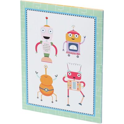 Rössler, Carte de vœux + papier à lettres, Briefpapier-Set Robots 10/10 (20 pcs) - Publicité Rössler, Carte de vœux + papier à lettres, Briefpapier-Set Robots 10/10 (20 pcs) - Publicité