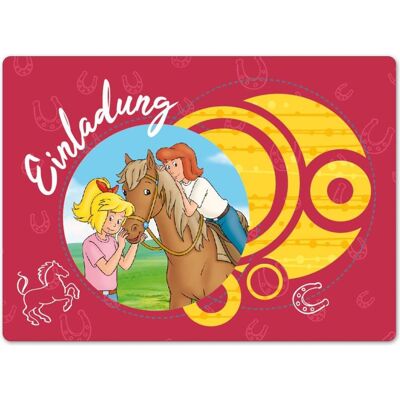 Papierdrachen, Carte de vœux + papier à lettres, Cartes d'invitation pailletées - Bibi et Tina (12 pcs) - Publicité Papierdrachen, Carte de vœux + papier à lettres, Cartes d'invitation pailletées - Bibi et Tina (12 pcs) - Publicité