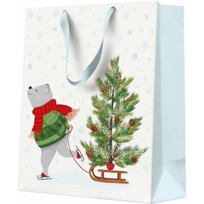 PAW, Emballage cadeau, Gift bag Bear, 20 cm x 25 cm (1x) - Publicité PAW, Emballage cadeau, Gift bag Bear, 20 cm x 25 cm (1x) - Publicité