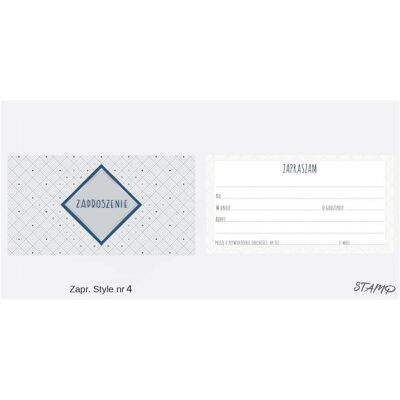 Stamp, Carte de vœux + papier à lettres, Invitations Style n° 04 (paquet de 10) (10 pcs) - Publicité Stamp, Carte de vœux + papier à lettres, Invitations Style n° 04 (paquet de 10) (10 pcs) - Publicité