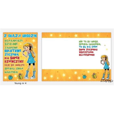 Stamp, Carte de vœux + papier à lettres, Garçon B6 carte + enveloppe modèle n° 004 anniversaire (1 pcs) - Publicité Stamp, Carte de vœux + papier à lettres, Garçon B6 carte + enveloppe modèle n° 004 anniversaire (1 pcs) - Publicité