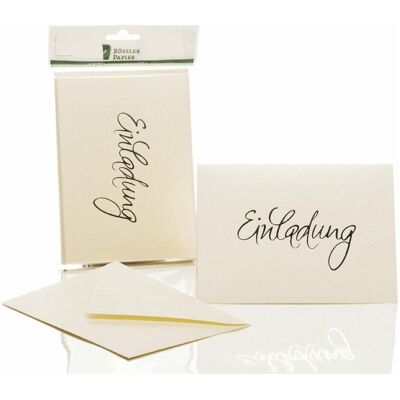 Rössler, Carte de vœux + papier à lettres, Carte invitation générale candle light (8 pcs) - Publicité Rössler, Carte de vœux + papier à lettres, Carte invitation générale candle light (8 pcs) - Publicité