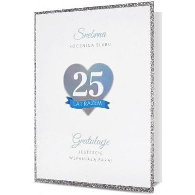 Nuance, Carte de vœux + papier à lettres, Karte B6 Hochzeitstag Silber HM200-2528 - Publicité Nuance, Carte de vœux + papier à lettres, Karte B6 Hochzeitstag Silber HM200-2528 - Publicité
