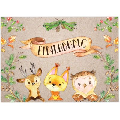Papierdrachen, Carte de vœux + papier à lettres, Animaux de la forêt (12 pcs) - Publicité Papierdrachen, Carte de vœux + papier à lettres, Animaux de la forêt (12 pcs) - Publicité