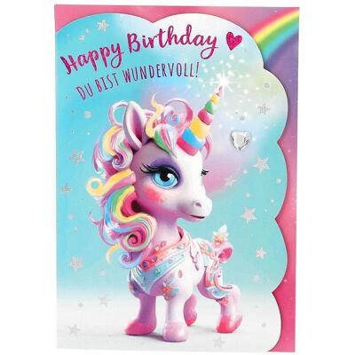 Magni, Carte de vœux + papier à lettres, Carte de voeux d'anniversaire avec enveloppe Carte de voeux Depesche Motif 25 (1 pcs) - Publicité Magni, Carte de vœux + papier à lettres, Carte de voeux d'anniversaire avec enveloppe Carte de voeux Depesche Motif 25 (1 pcs) - Publicité