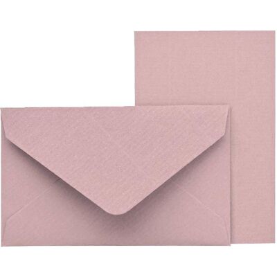 Rössler, Carte de vœux + papier à lettres, Kartenpack Kleine Feine 5 Karten/5 Briefumschläge rose (10 pcs) - Publicité Rössler, Carte de vœux + papier à lettres, Kartenpack Kleine Feine 5 Karten/5 Briefumschläge rose (10 pcs) - Publicité