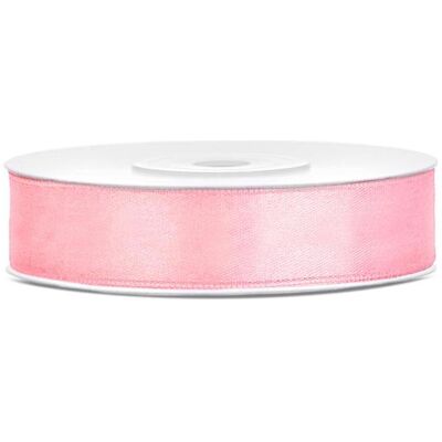 Partydeco, Emballage cadeau, Satin Ribbon, light pink, 12mm/25m (1 pc. / 25 lm) - Publicité Partydeco, Emballage cadeau, Satin Ribbon, light pink, 12mm/25m (1 pc. / 25 lm) - Publicité