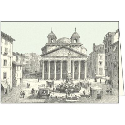 Rossi, Carte de vœux + papier à lettres, Ticket mit Umschlag ITW 001 Roma Piazza della Rotonda - Publicité Rossi, Carte de vœux + papier à lettres, Ticket mit Umschlag ITW 001 Roma Piazza della Rotonda - Publicité