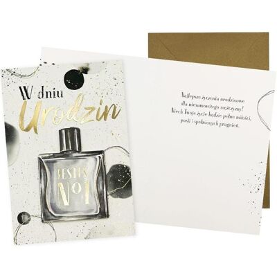 Teka, Carte de vœux + papier à lettres, Karte B6 Geburtstag (Herren, Parfüm) - Publicité Teka, Carte de vœux + papier à lettres, Karte B6 Geburtstag (Herren, Parfüm) - Publicité