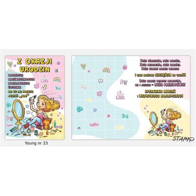 Stamp, Carte de vœux + papier à lettres, Garçon B6 carte + enveloppe modèle n° 33 anniversaire - Publicité Stamp, Carte de vœux + papier à lettres, Garçon B6 carte + enveloppe modèle n° 33 anniversaire - Publicité