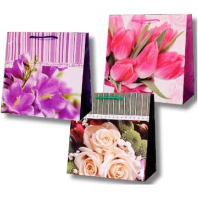 Panorama, Emballage cadeau, Dekorative laminierte Tasche PL-5 MIDI-Blumen (55x) - Publicité Panorama, Emballage cadeau, Dekorative laminierte Tasche PL-5 MIDI-Blumen (55x) - Publicité