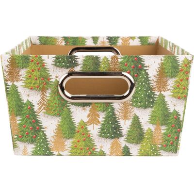 Idena, Emballage cadeau, Geschenkkorb Weihnachten Tannenbaum (1x) - Publicité Idena, Emballage cadeau, Geschenkkorb Weihnachten Tannenbaum (1x) - Publicité