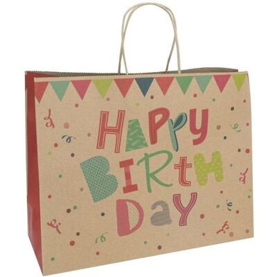 Idena, Emballage cadeau, Sac cadeau B-Day 33x26x12cm FSC-Mix (1x) - Publicité Idena, Emballage cadeau, Sac cadeau B-Day 33x26x12cm FSC-Mix (1x) - Publicité