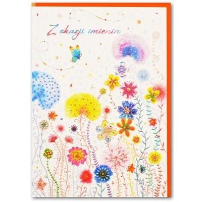 Trend, Carte de vœux + papier à lettres, Grusskarte zum Namenstag TS85 - Publicité Trend, Carte de vœux + papier à lettres, Grusskarte zum Namenstag TS85 - Publicité