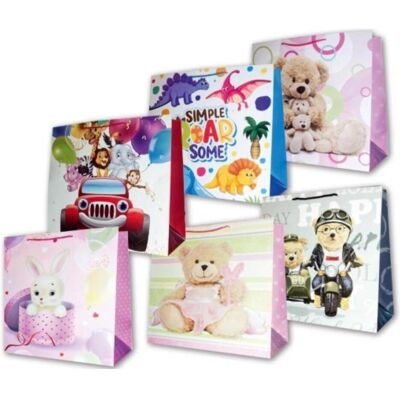 Panorama, Emballage cadeau, Dekorative laminierte Tasche PL-11 Mega für Kinder - Publicité Panorama, Emballage cadeau, Dekorative laminierte Tasche PL-11 Mega für Kinder - Publicité