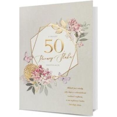 Nuance, Carte de vœux + papier à lettres, Karte B6 Hochzeitstag 50 - Publicité Nuance, Carte de vœux + papier à lettres, Karte B6 Hochzeitstag 50 - Publicité