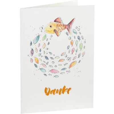 Magni, Carte de vœux + papier à lettres, Carte B6 Merci 5 Communion Confirmation (10 pcs) - Publicité Magni, Carte de vœux + papier à lettres, Carte B6 Merci 5 Communion Confirmation (10 pcs) - Publicité