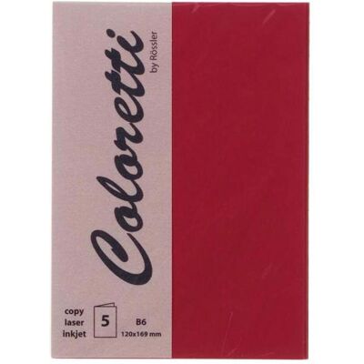 Magni, Carte de vœux + papier à lettres, 220719572 - Coloretti Cartes, 220 g/m², DIN B6 hd, rosso, 5 pièces (5 pcs) - Publicité Magni, Carte de vœux + papier à lettres, 220719572 - Coloretti Cartes, 220 g/m², DIN B6 hd, rosso, 5 pièces (5 pcs) - Publicité