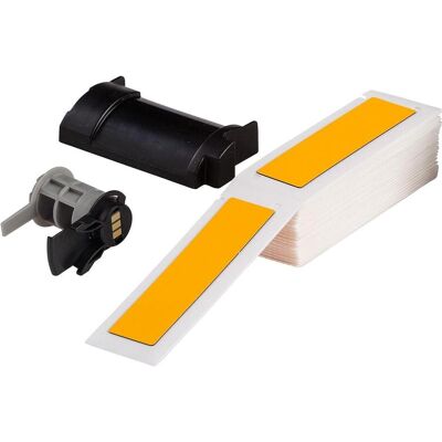 Brady, Rouleau d’étiquettes, M6-10-7593-YL, Polyester expansé, jaune, brillant, 25.00 x 100.00 mm, permanent (100 E - Publicité Brady, Rouleau d’étiquettes, M6-10-7593-YL, Polyester expansé, jaune, brillant, 25.00 x 100.00 mm, permanent (100 E - Publicité