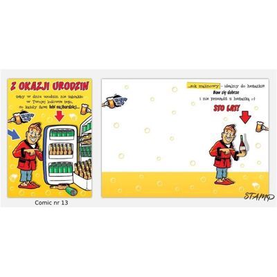 Stamp, Carte de vœux + papier à lettres, Carte B6 BD + Enveloppe Modèle n° 13 Anniversaire - Publicité Stamp, Carte de vœux + papier à lettres, Carte B6 BD + Enveloppe Modèle n° 13 Anniversaire - Publicité