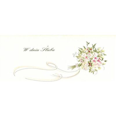 MAK, Carte de vœux + papier à lettres, Hochzeitskarte DL S26 - Blumenstrauss - Publicité MAK, Carte de vœux + papier à lettres, Hochzeitskarte DL S26 - Blumenstrauss - Publicité