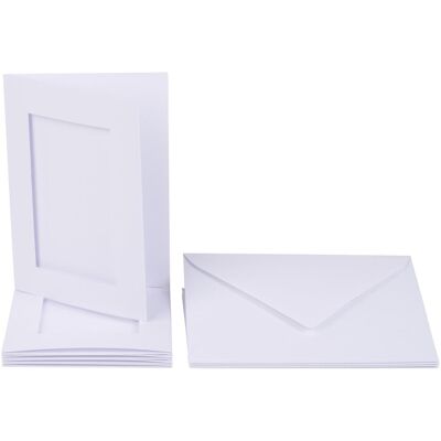 Folia, Carte de vœux + papier à lettres, Passe-partout 220g/m², perforation rectangulaire (5 pcs) - Publicité Folia, Carte de vœux + papier à lettres, Passe-partout 220g/m², perforation rectangulaire (5 pcs) - Publicité