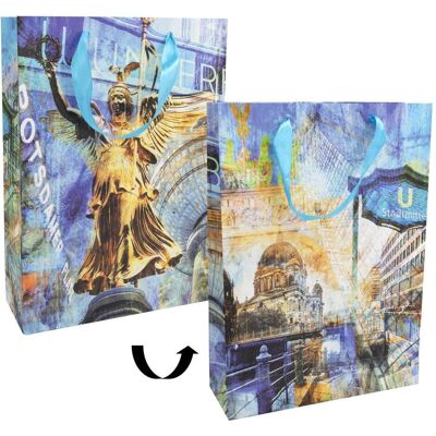 Idena, Emballage cadeau, Sac cadeau mat Berlin 25x8,5x34,5cm (1x) - Publicité Idena, Emballage cadeau, Sac cadeau mat Berlin 25x8,5x34,5cm (1x) - Publicité