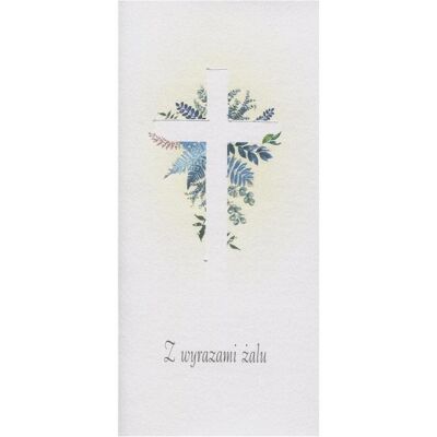 MAK, Carte de vœux + papier à lettres, Kondolenzkarte DL KON02 - Kreuz - Publicité MAK, Carte de vœux + papier à lettres, Kondolenzkarte DL KON02 - Kreuz - Publicité