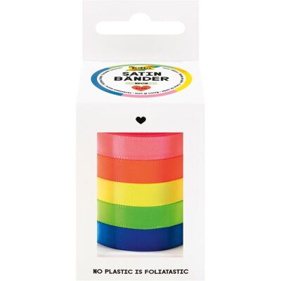 Folia, Emballage cadeau, Satinbänder Neon (5x) - Publicité Folia, Emballage cadeau, Satinbänder Neon (5x) - Publicité